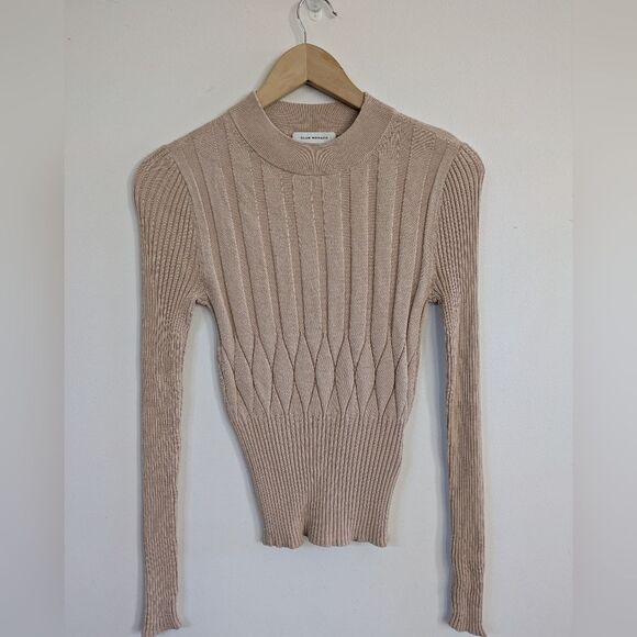 Club Monaco Keisa Sweater Beige Oatmeal Offwhite S Small - Picture 5 of 10